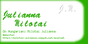 julianna milotai business card